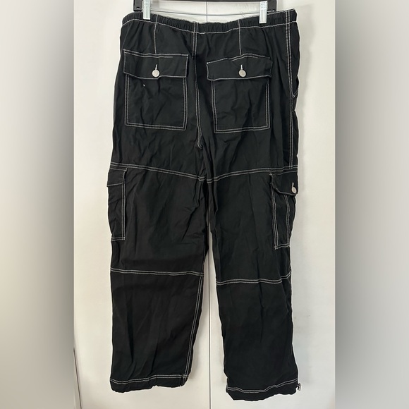 Garage Tanner Tie Up Cargo jet Black W/ White Contrast Stitch - Picture 4 of 7